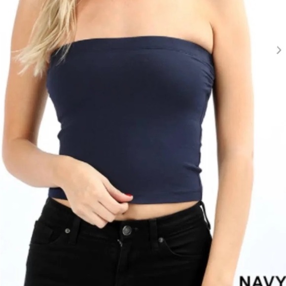 NWOT Zenana Outfitters Purple Tube Top - Picture 3 of 4